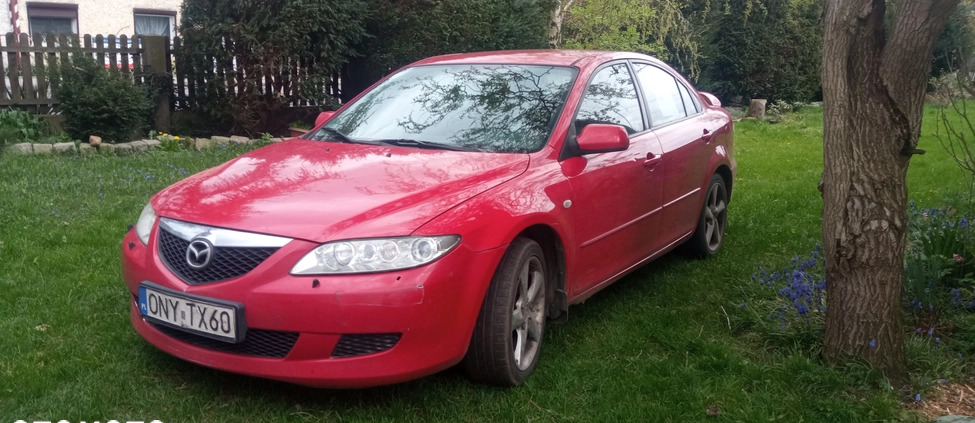 Mazda 6 cena 7000 przebieg: 286000, rok produkcji 2004 z Grodków małe 172